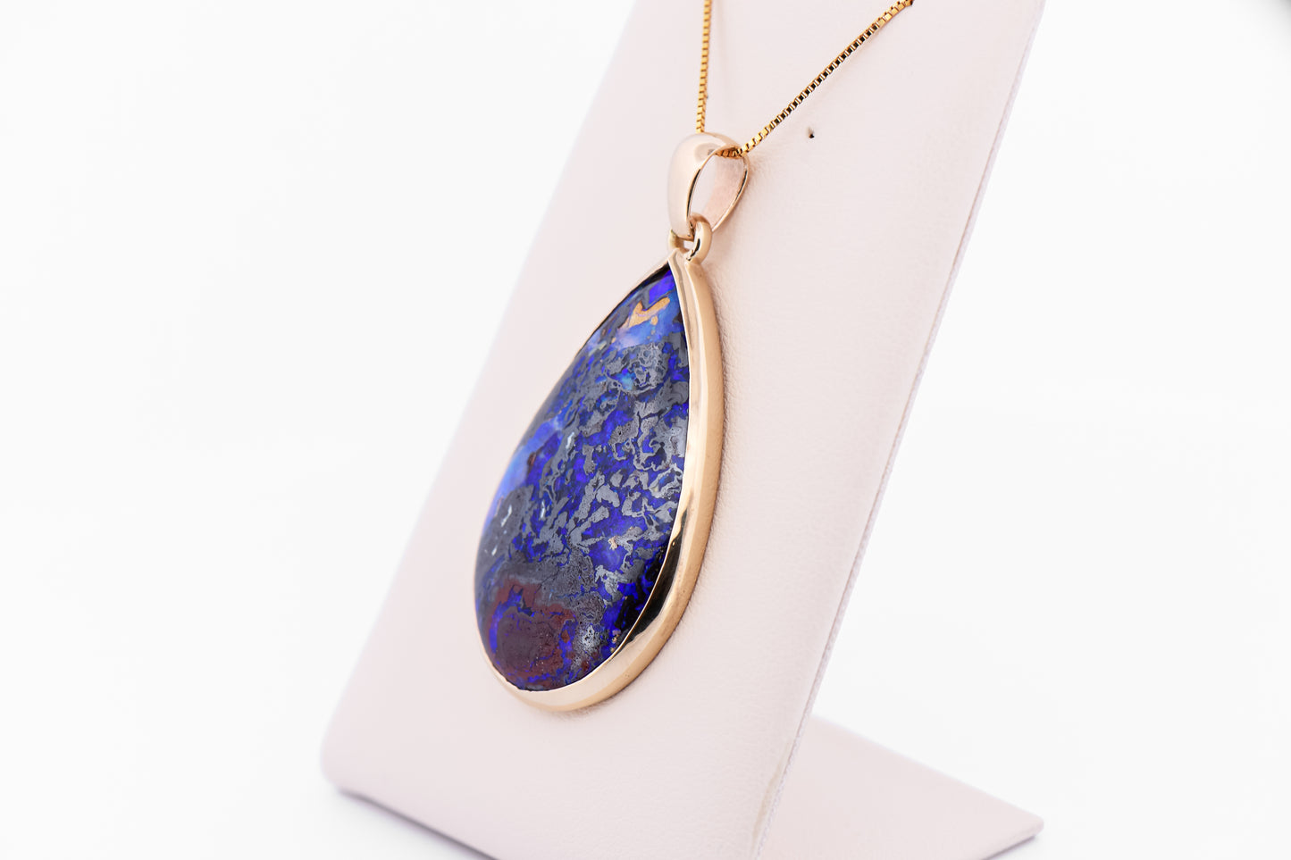 Rare 45ct Purple Australian Boulder Opal Pendant