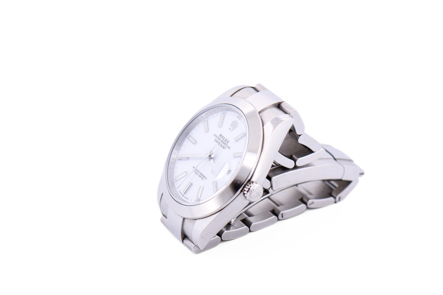 Rolex Datejust 41 Wrist Watch - White Stick Dial, Smooth Bezel, Oyster Bracelet