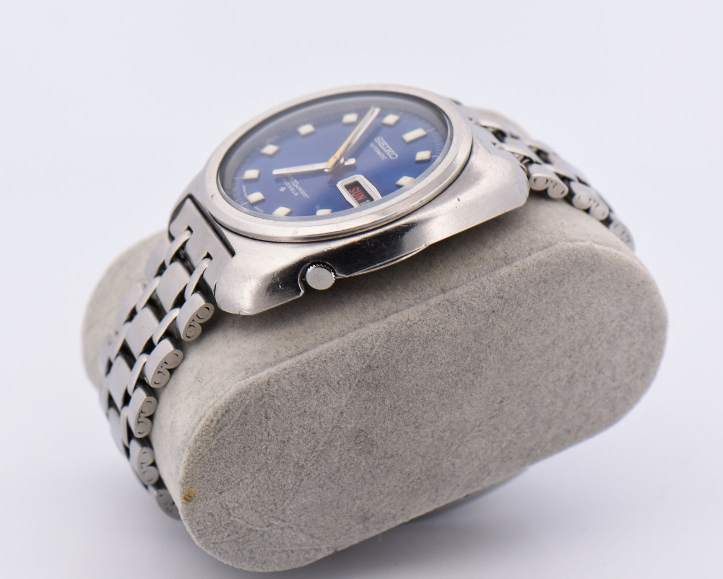 Vinage Seiko Automatic Watch with Blue Dial