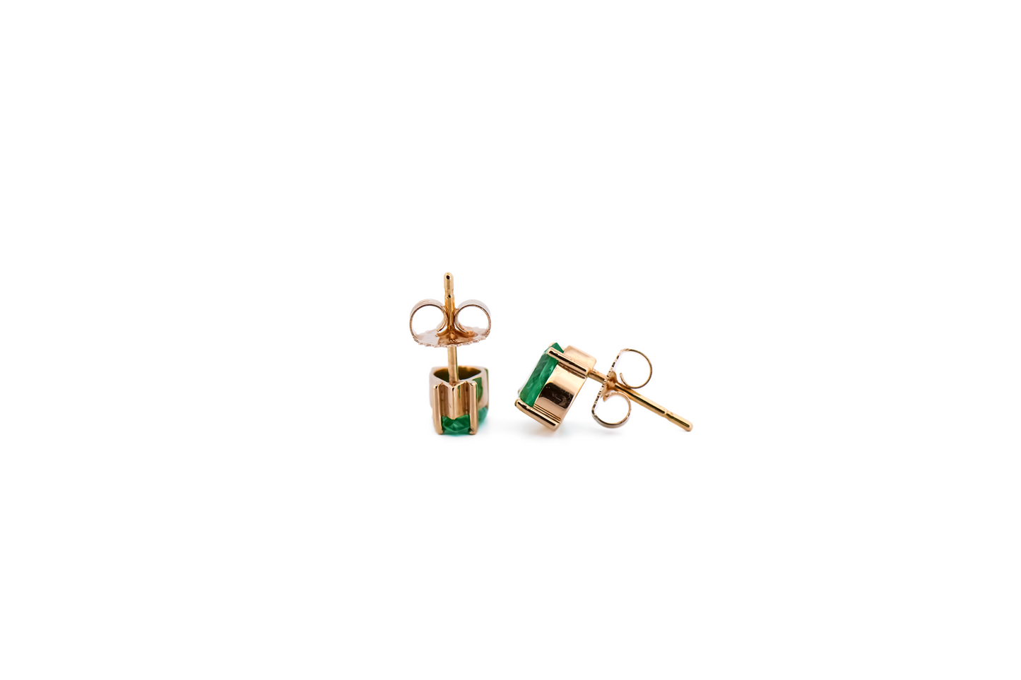 Top Quality Colombian Emerald Stud Earrings