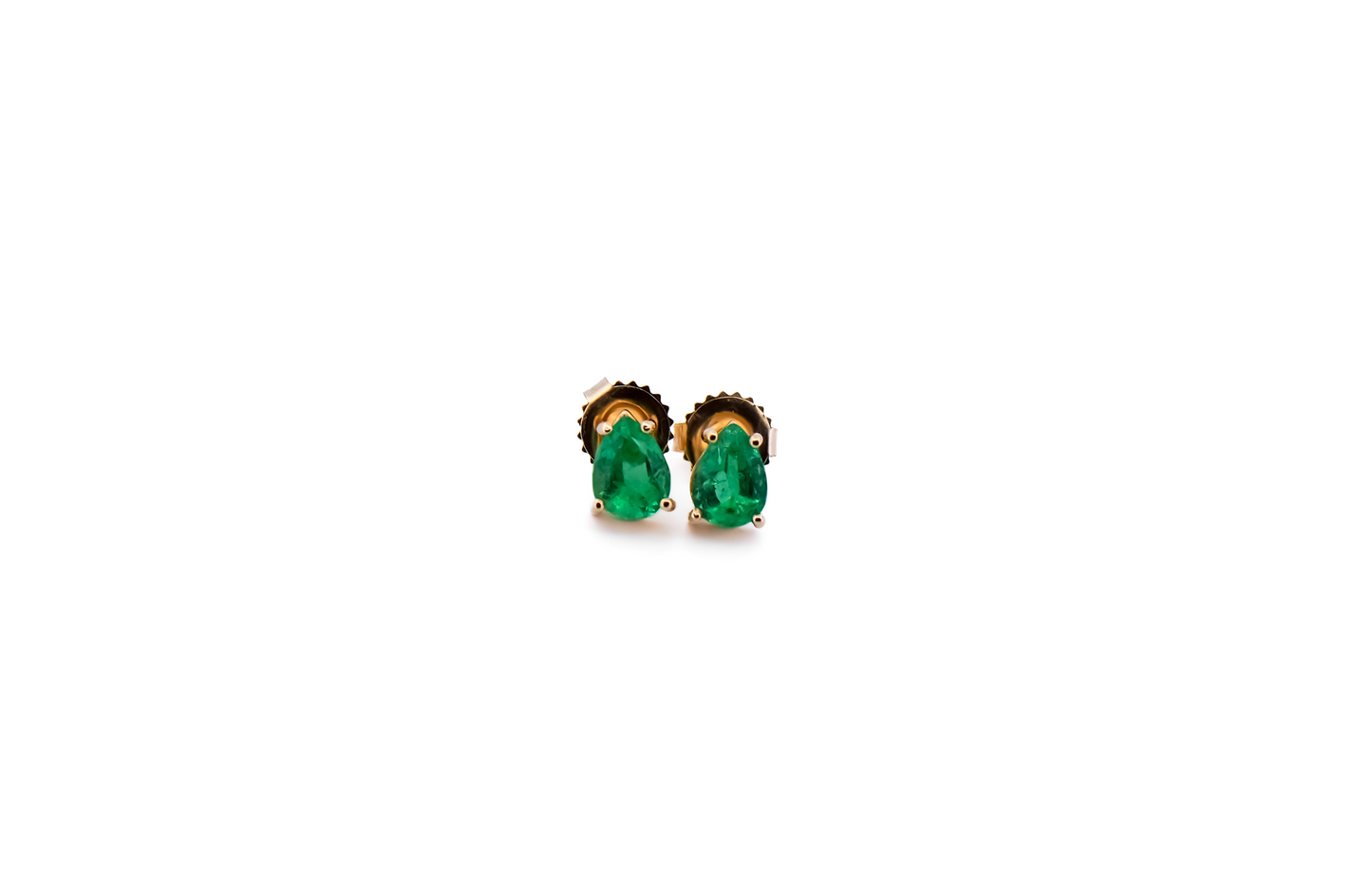 Top Quality Colombian Emerald Stud Earrings