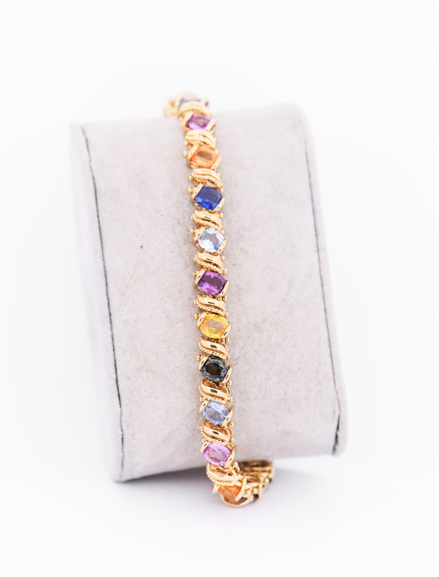 Top Quality Estate Multicolor Sapphire Bracelet