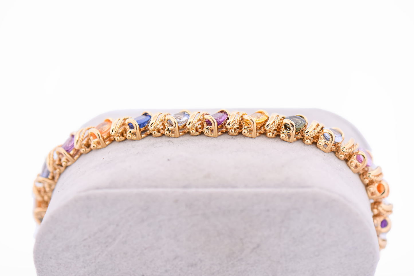 Top Quality Estate Multicolor Sapphire Bracelet