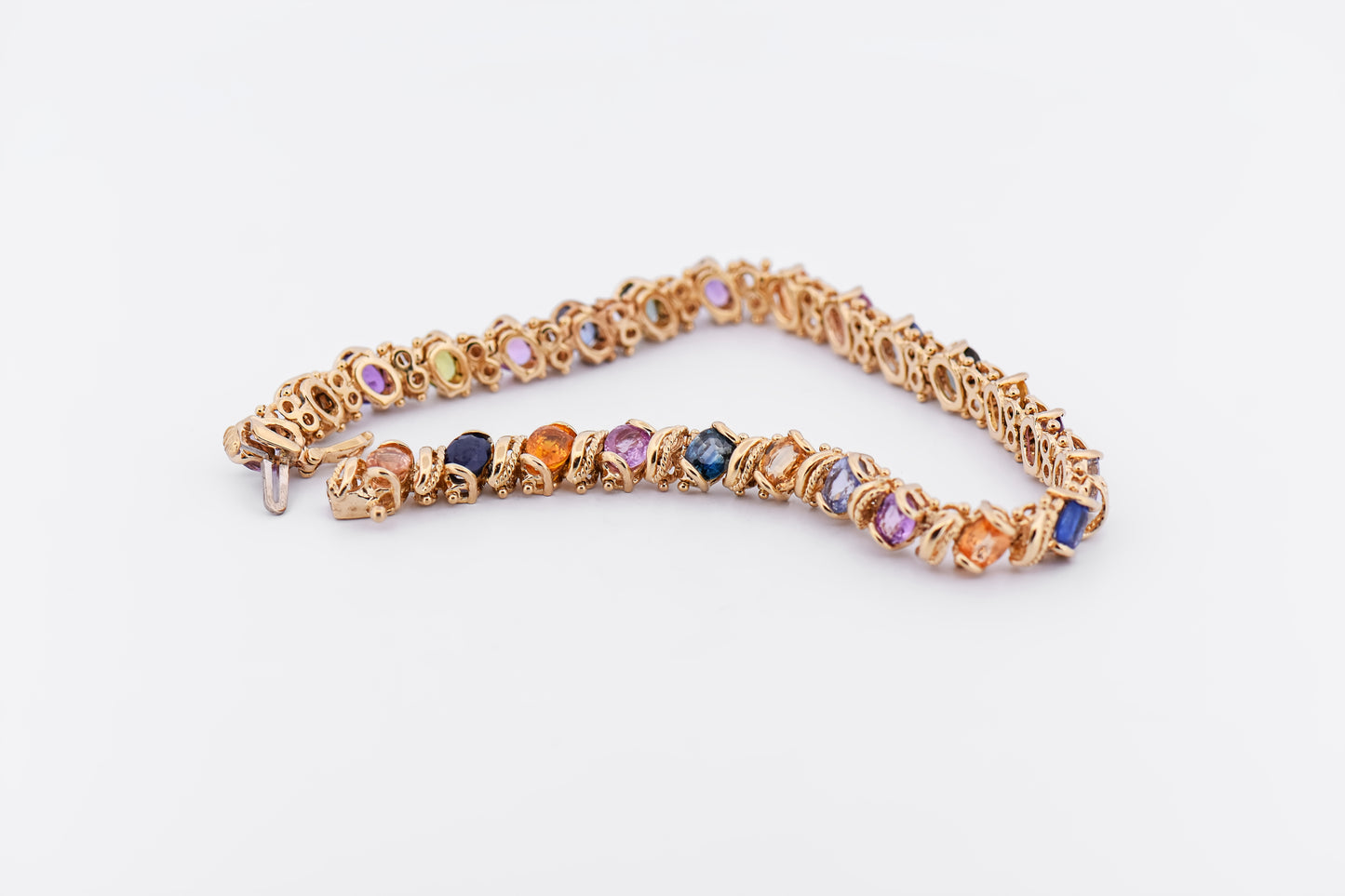 Top Quality Estate Multicolor Sapphire Bracelet