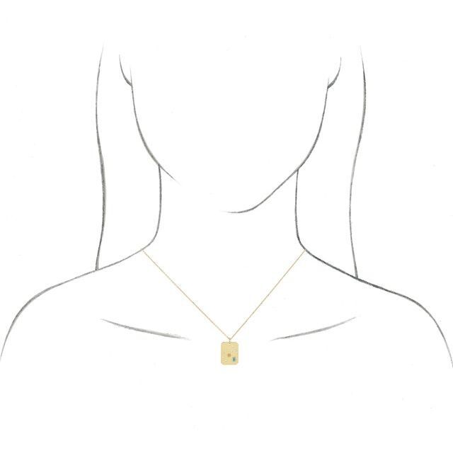 Gold Pendant Set with Birthstone & Birth Month Constellation Sign
