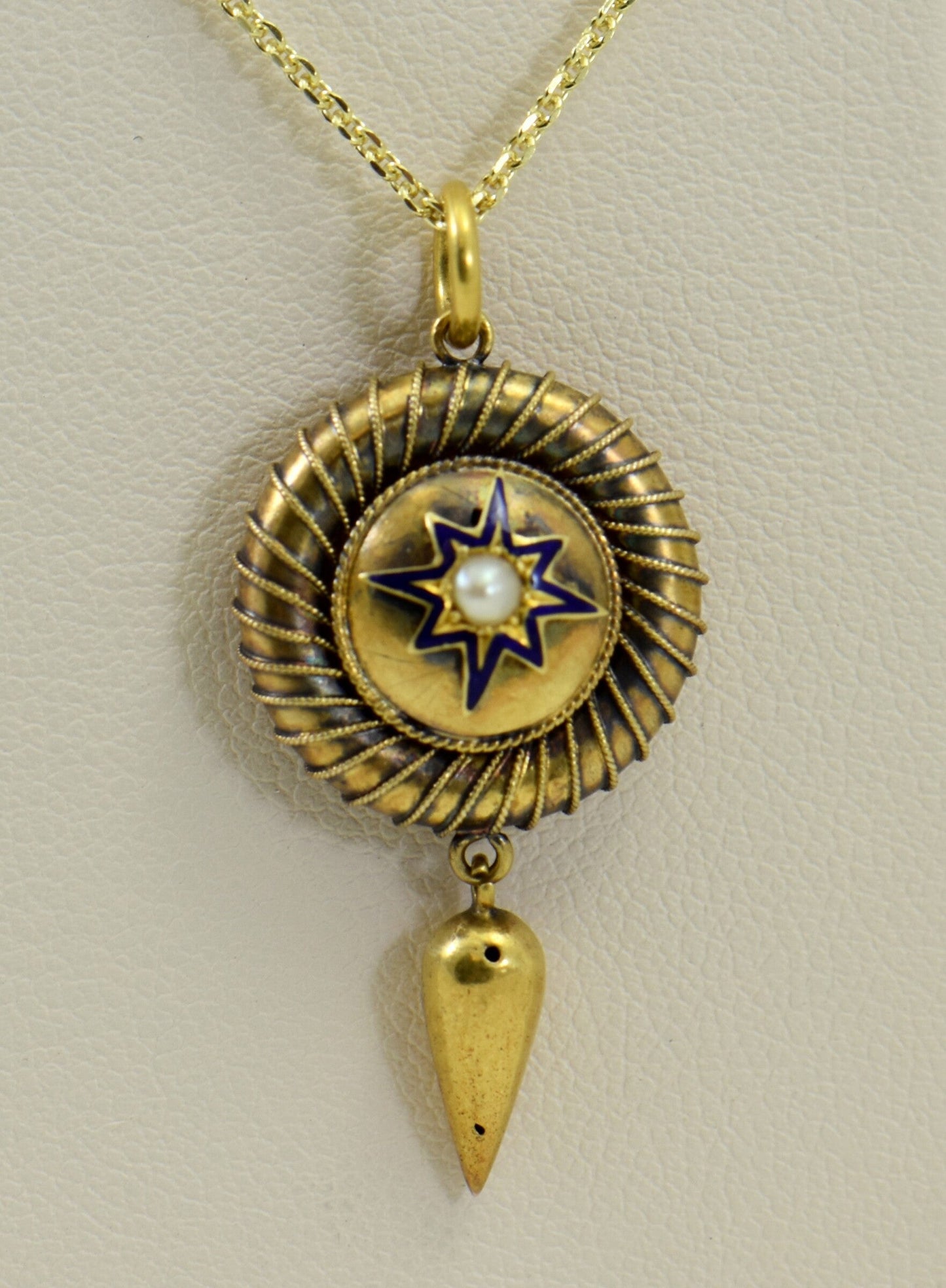 Victorian British 15k Gold Pendant Locket circa 1860