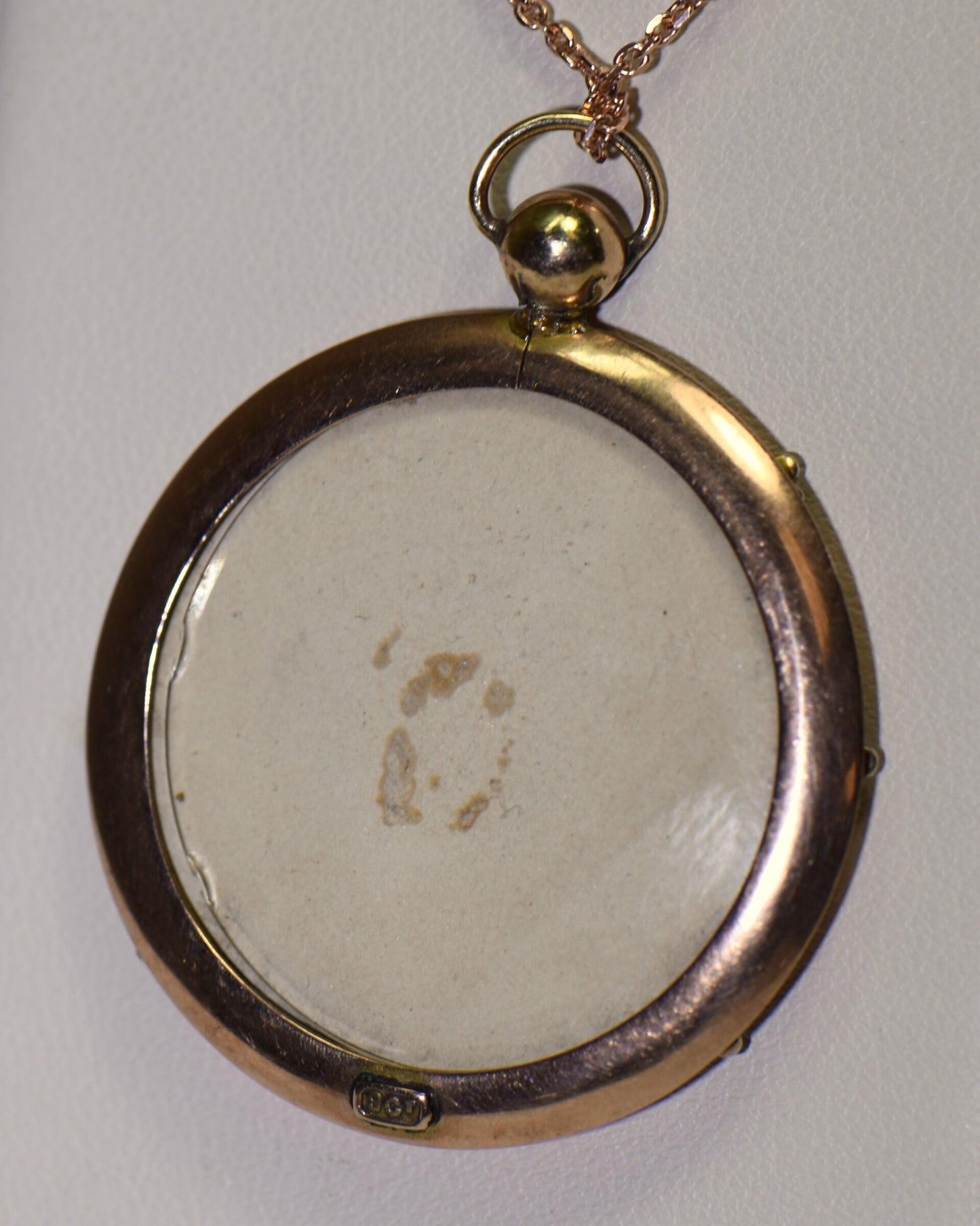Victorian Rose Gold Locket Reversible Pendant