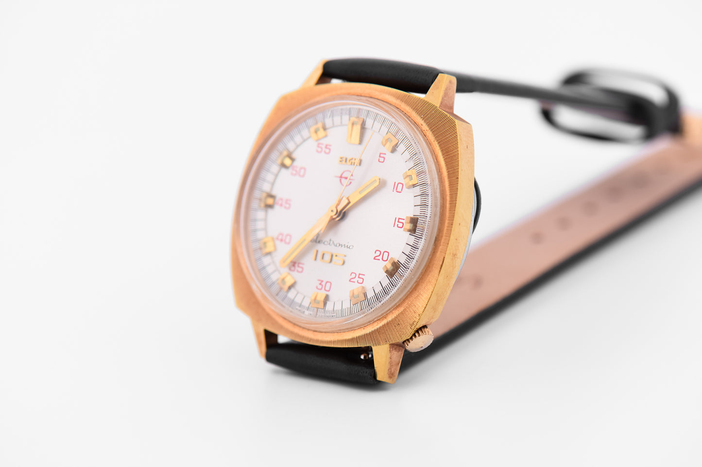 Vintage Elgin Electronic 105 Tv-Dial Wrist Watch