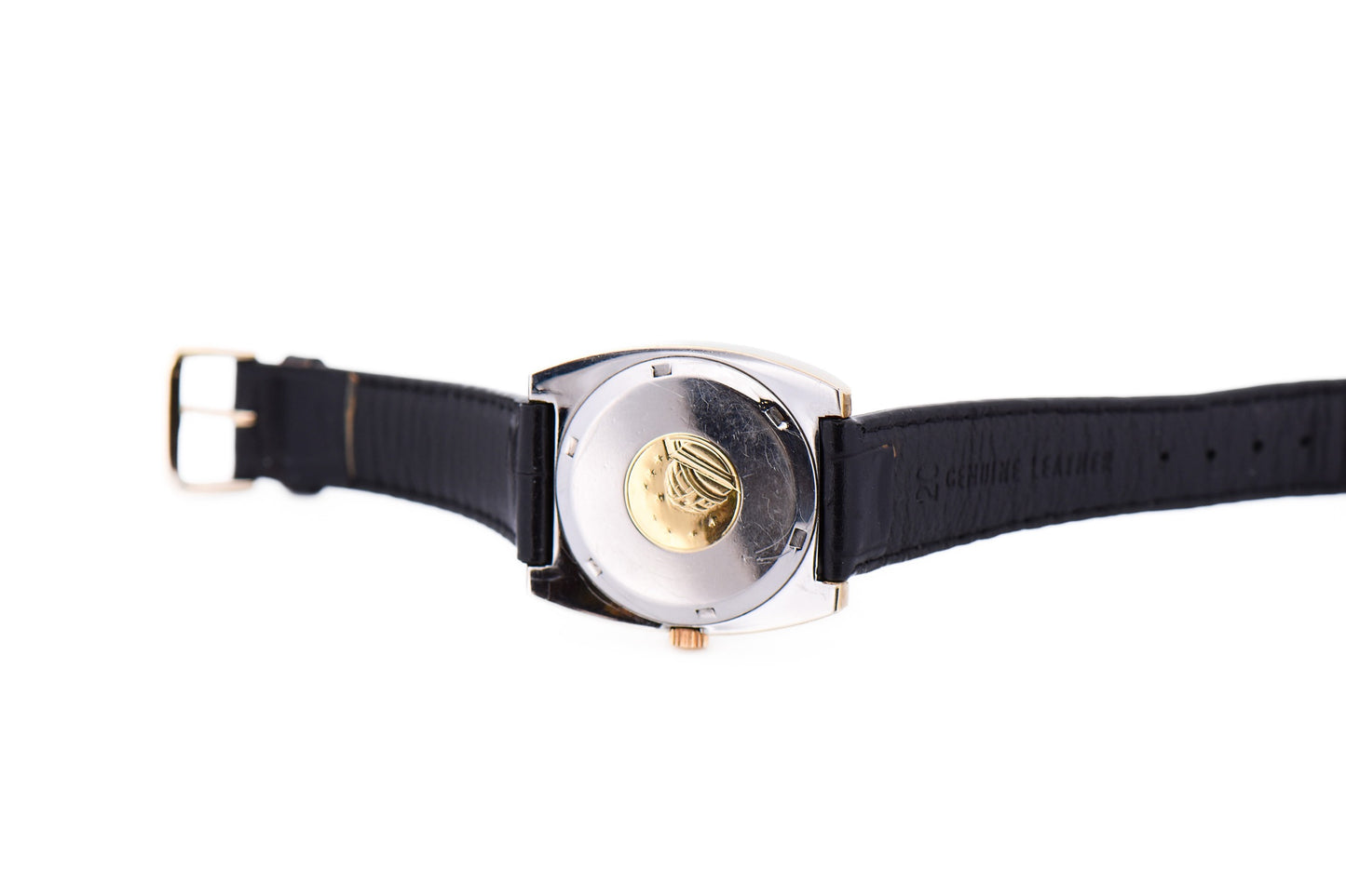Vintage Gold Capped Omega Constellation Automatic Watch- Unusual TV Case & Grey Dial
