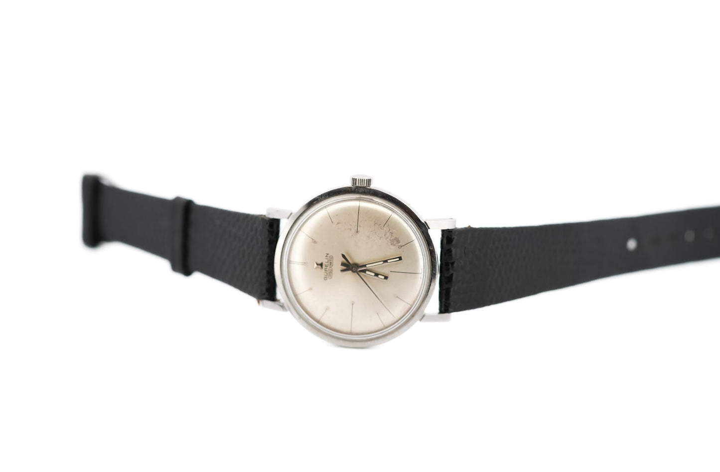 Vintage Gubelin Ipsomatic Automatic Wrist Watch in Stainless Steel