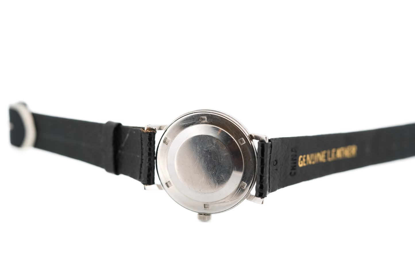 Vintage Gubelin Ipsomatic Automatic Wrist Watch in Stainless Steel