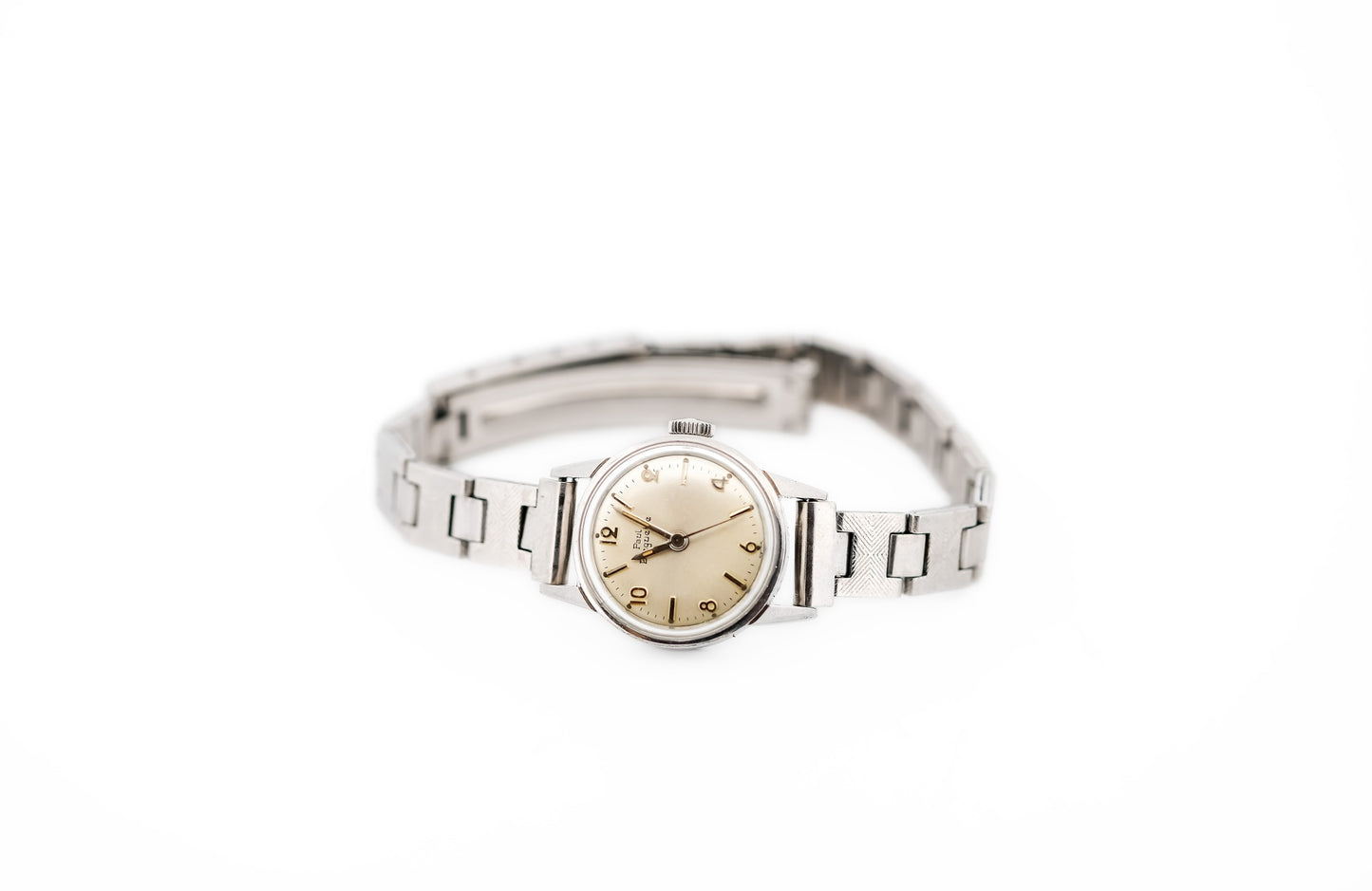 Vintage Ladies Paul Breguette Mechanical Wrist Watch in Stainless Steel