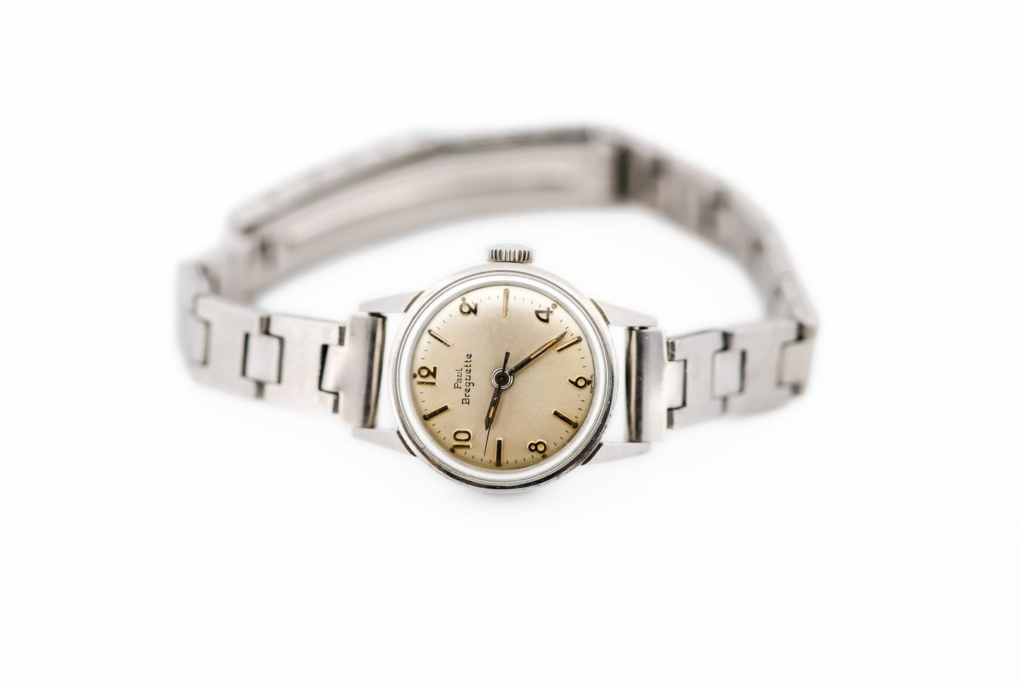Vintage Ladies Paul Breguette Mechanical Wrist Watch in Stainless Steel