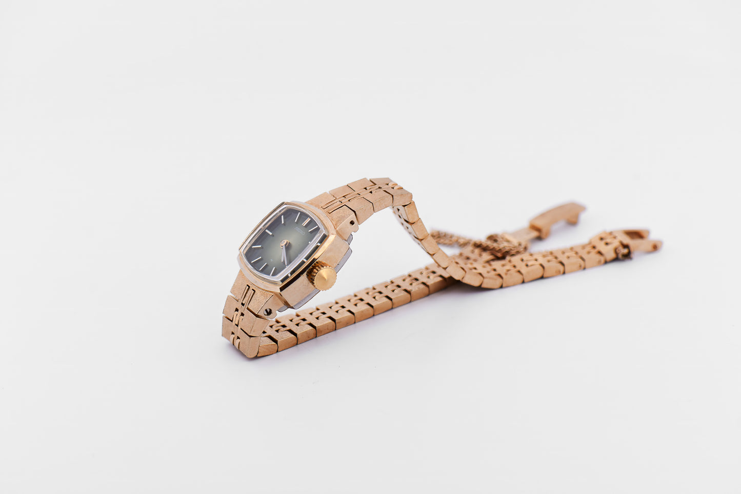 Vintage Lady's Seiko Mechanical Watch Rare Green Dial